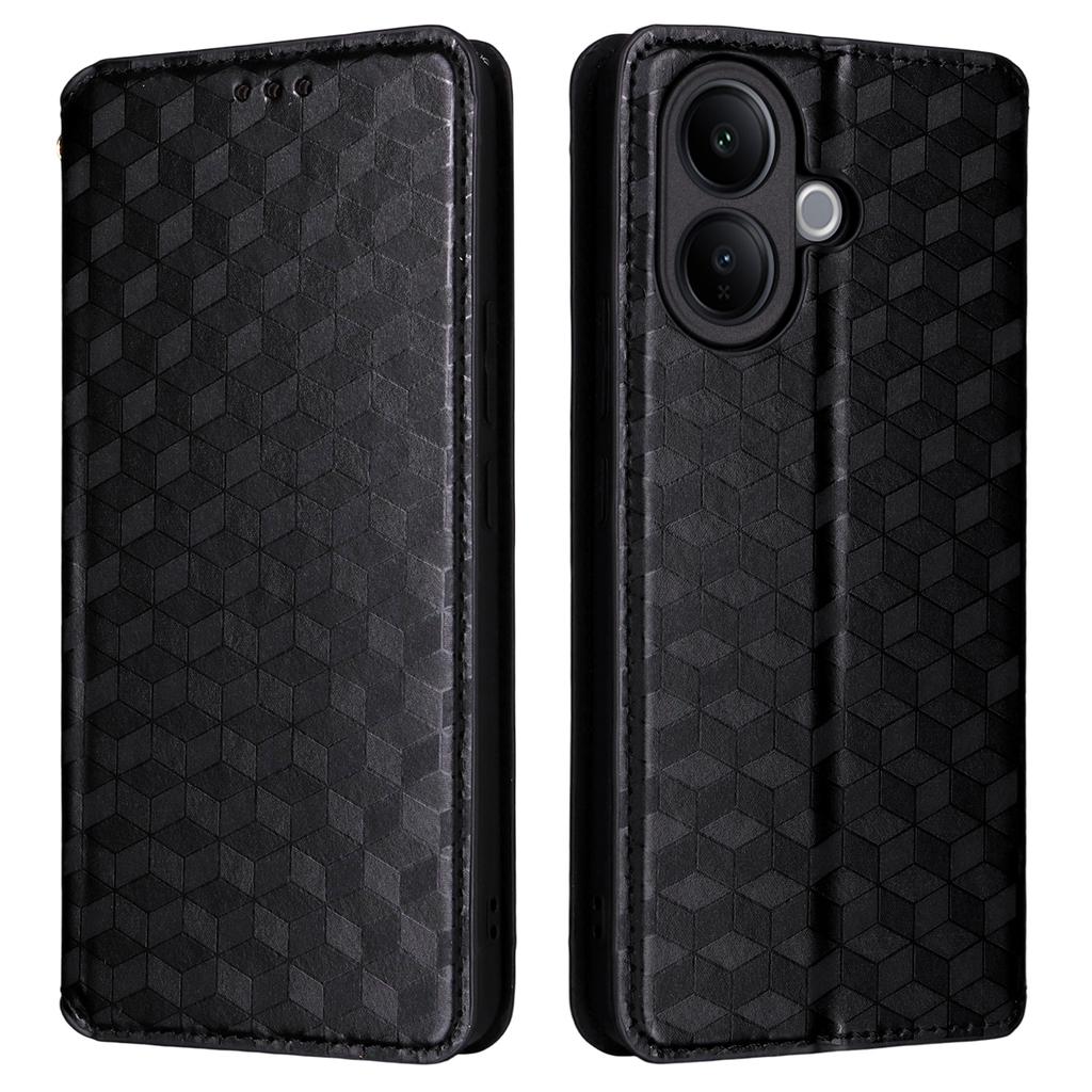 For Vivo V60 Lite 4G/5G Case Wallet Rhombus Imprinted Leather Phone Cover