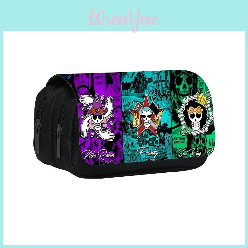 One Piece Large Capacity Double Layer Stationery Bag With Durable Nylon Material
