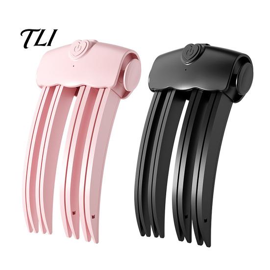 Electric Hair Volumizing Clamp 2Pcs Cordless Heated Volume Clip, Root Lifter Comb for Fine Flat Clip Bangs Styling, USB Rechargeable with