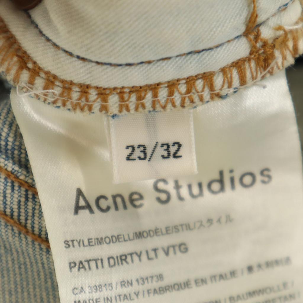 Acne Studios Made In Italy Skinny Denim Pants W23 Wash Blue Jeans Women Used