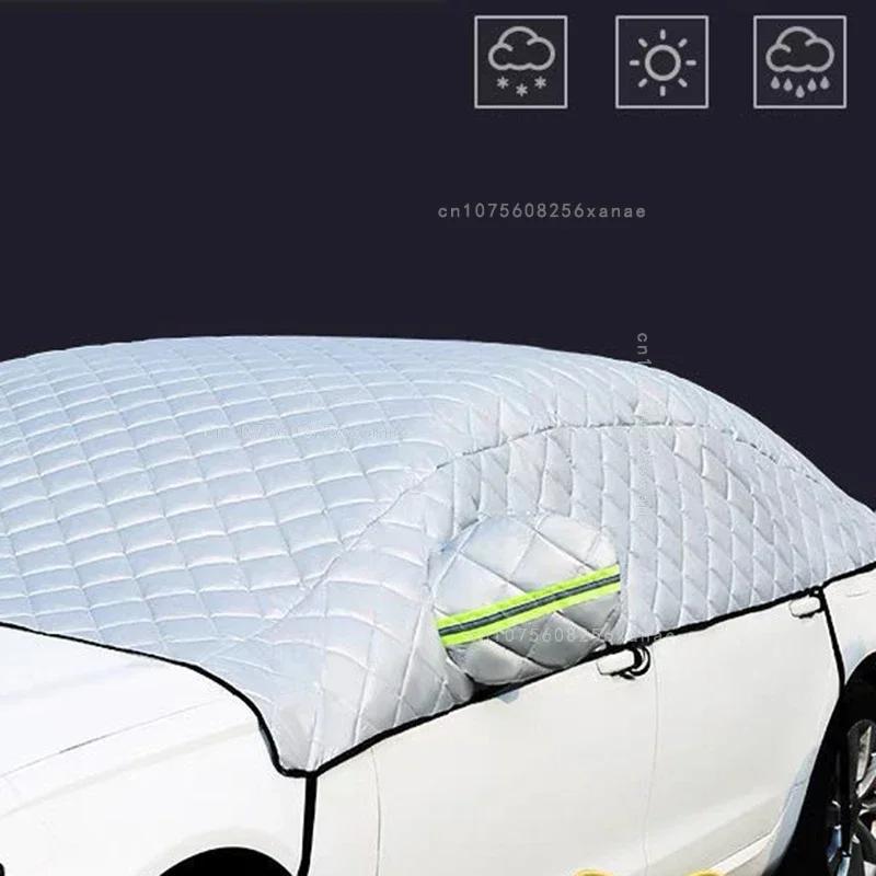 Car Cover Protective Awning Hail Proof Waterproof Outdoor Rain And Snow Accessories Reflective Strips
