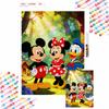 Mickey Minnie Donald Duck Oil Painting Handmade Painting Art Kit Mosaic Diy Home Decoration Gift