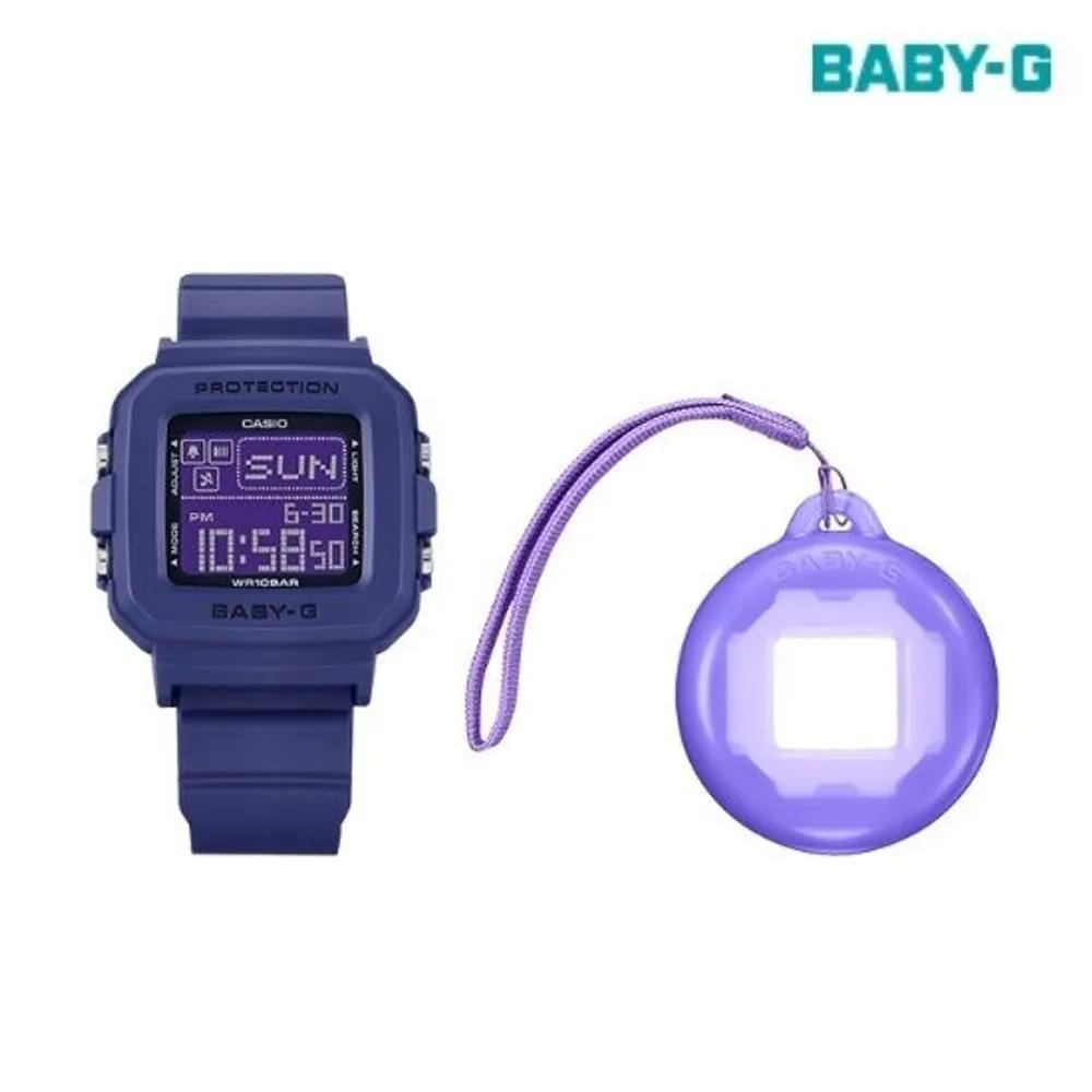 Plus Series consisting of the BGD-10K-2DR YDP digital clock and a dedicated watch holder set