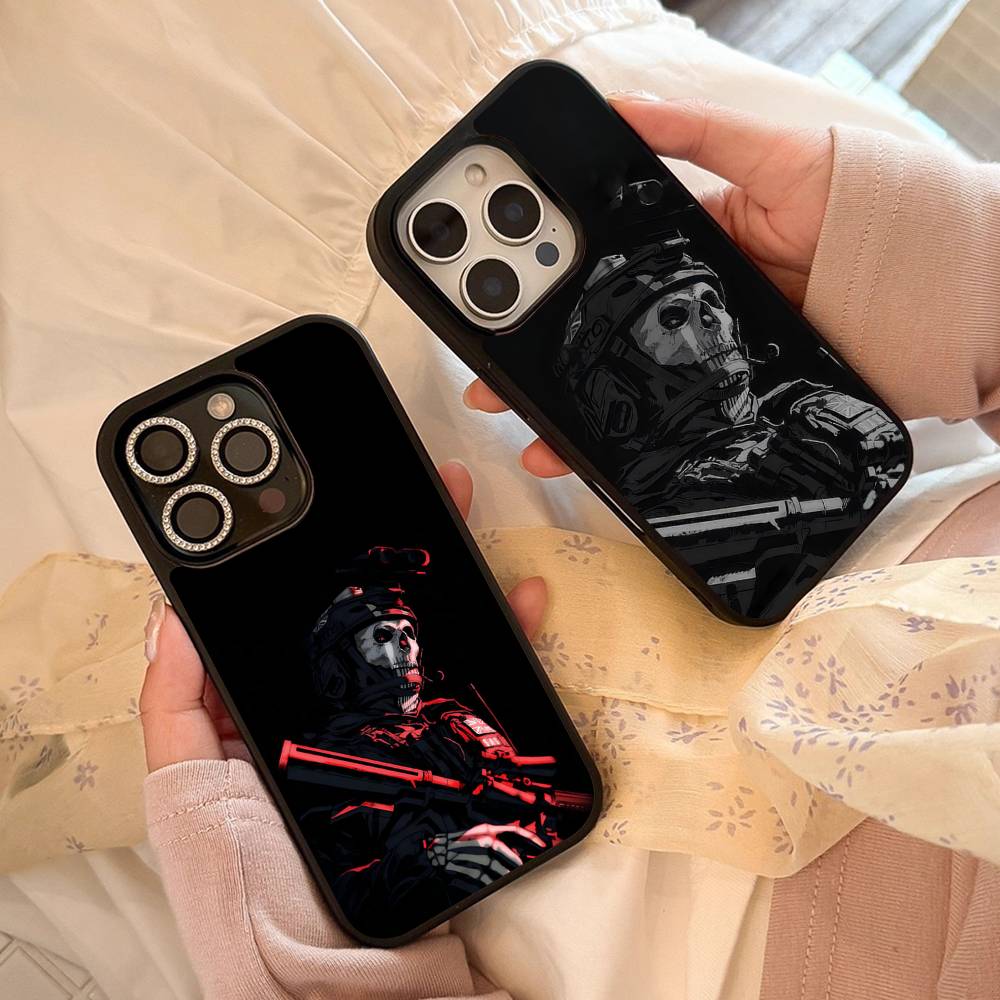 C-Call Of D-Duty Anime Phone Case For Iphone 17 Air 16 15 14 13 12 11Pro Max Plus Hard Plastic PC+TPU Cover