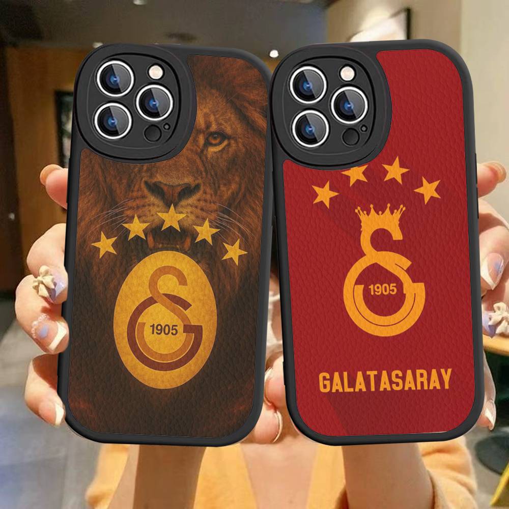 1 Stück Klassische G-galatasaray-C-club Handyhülle Für IPhone 15 14 13 12 11 16 Pro Max Plus Leder Weiche Hülle