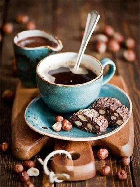 

DIY Алмазная картина Кофейная чашка Вышивка Мозаика Еда Печенье Полный квадрат Круглый Домашний декор Full Round 20x30CM