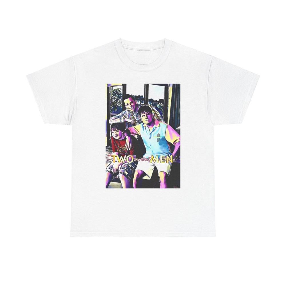 Two And A Half Men T Shirt BRAND NEW Apparel Unisex Heavy Cotton Tee Unisex T-Shirt M