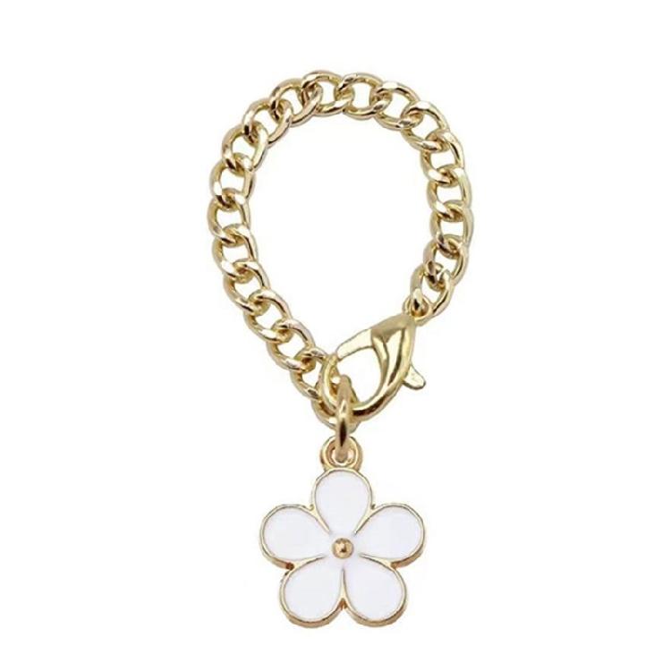 3Pcs Tumbler Cup Handle Charm Flower Chain Pendants Bottle Identification Charm