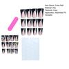 False Nails with Jelly Glue Heart Star Pattern Removable Artificial Nails Non-irritating Easy Apply Nail Art Stickers