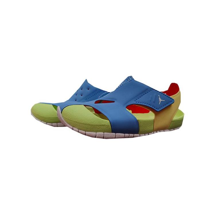

New Jordan Flare TD Low Top Sports Sandals Blue Green Infant And Toddler CI7850-400 23.5