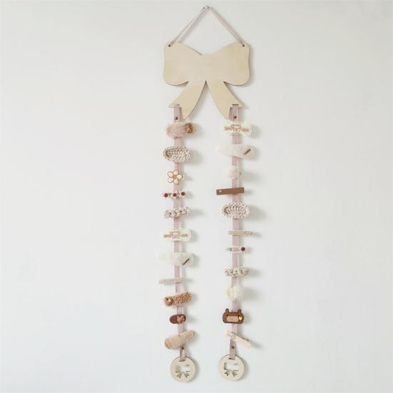 Wooden Hairpin Storage Hair Clips Storage Hanging Pendant Portable Hairband Storage Pendant Organizer Wall Ornaments