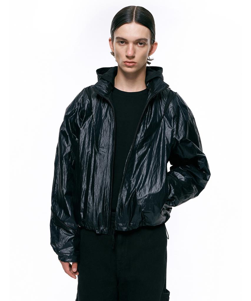 Insilence Glitter Volume Blouson Black