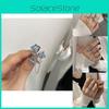 Trendy Geometric Chain Design Adjustable Copper Ring With Elegant Square Diamond For Women