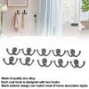 10Pcs Coat Hooks Small Double Prong AntiRust Sturdy   Convenient Wall Mounted Tiebacks for Coat Clothing Keys(Antique Brass Plating )