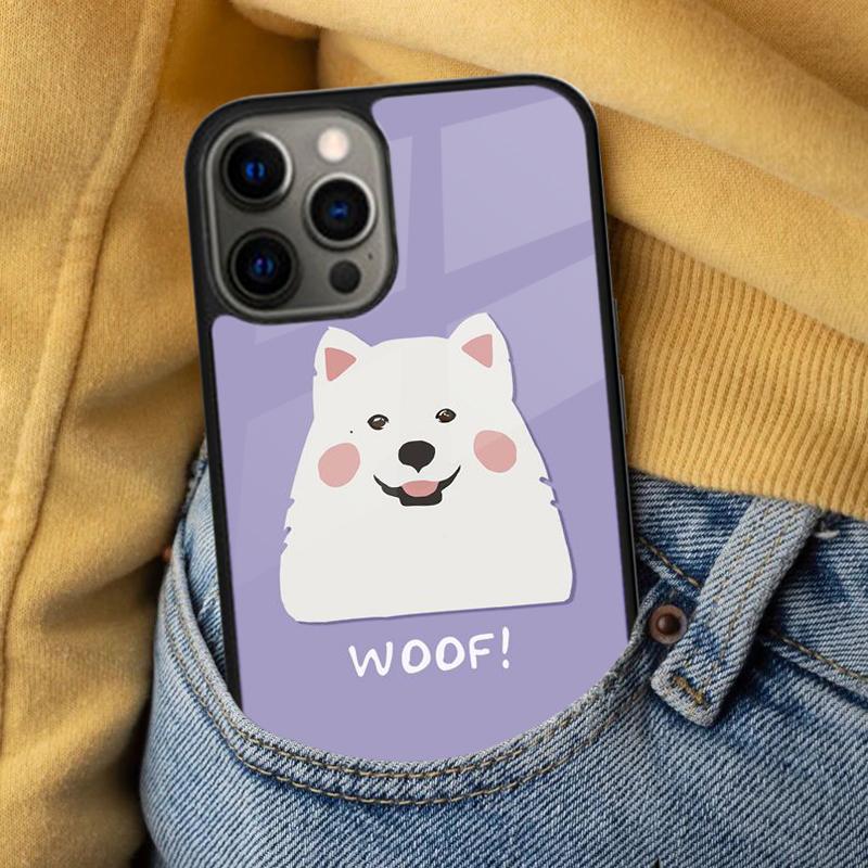 Cartoon Samoyed Dog Soft Phone Case for iPhone 17 Air 16e Pro max 15 Pro 13 14 Plus 11 12 MagSafe Magnetic Coque