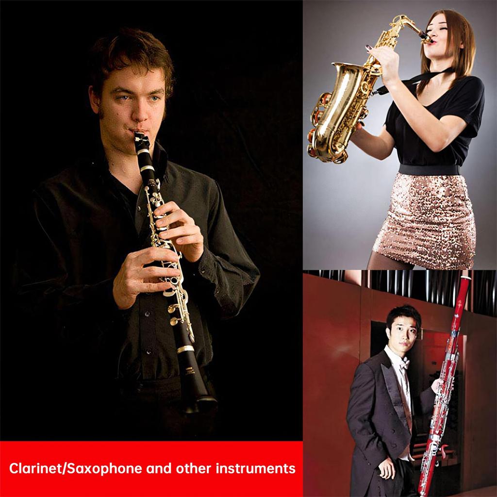 Adjustable Genuine Leather Saxophone Clarinet Neck Strap Single Shoulder Strap Metal Buckle