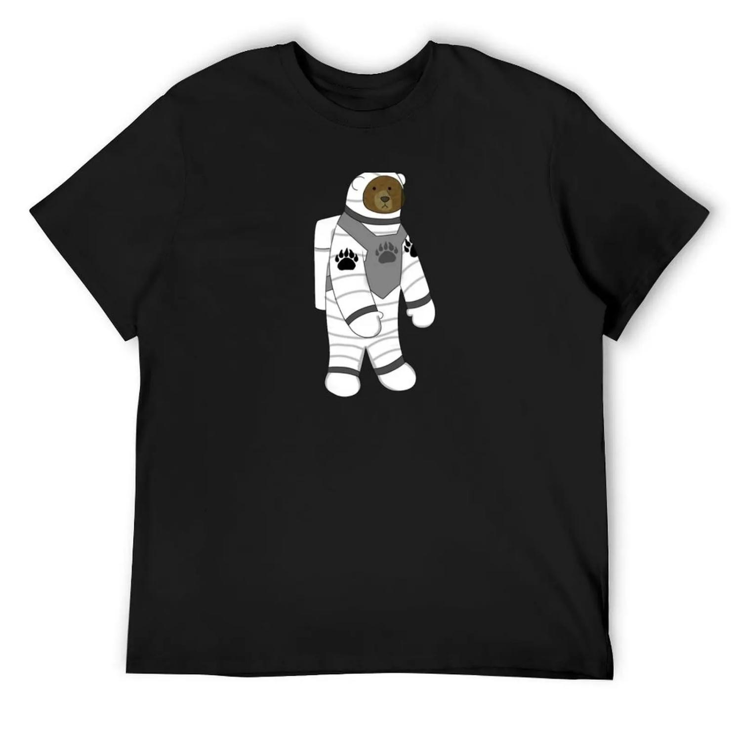 

Astronaut bear T-Shirt Aesthetic clothing tshirts personalised vintage graphic tee customs mens t shirts top quality XXXXXL різнокольоровий