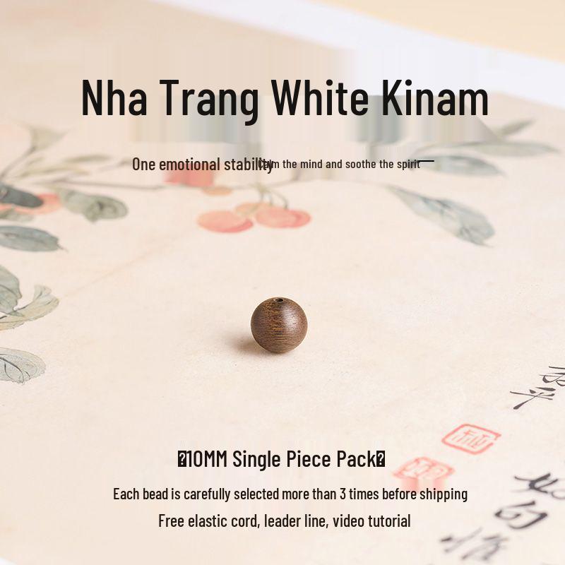 Natural Kynam Agarwood Sink-Grade Loose Beads Bracelet DIY Accessory