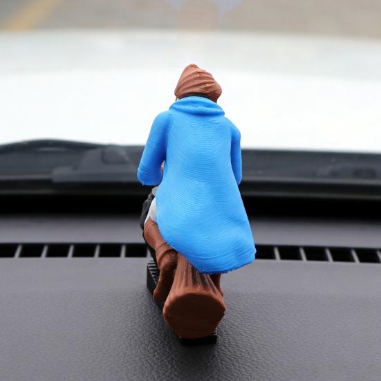 Koště čarodějnice Ozdoba na palubní desku auta Pohybem aktivovaná Driftová dekorace pro fanoušky čarodějnic a kouzelníků Zábavná pohyblivá hračka na čelní sklo