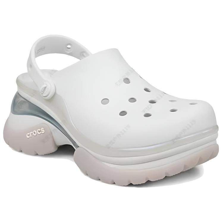 Crocs Einfache und bequeme Delfin-Clogs Damen-Schuhwerk Mondlicht-Grau 212811-1NK