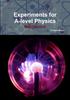The Experiments for A-level Physics - Mechanics Book