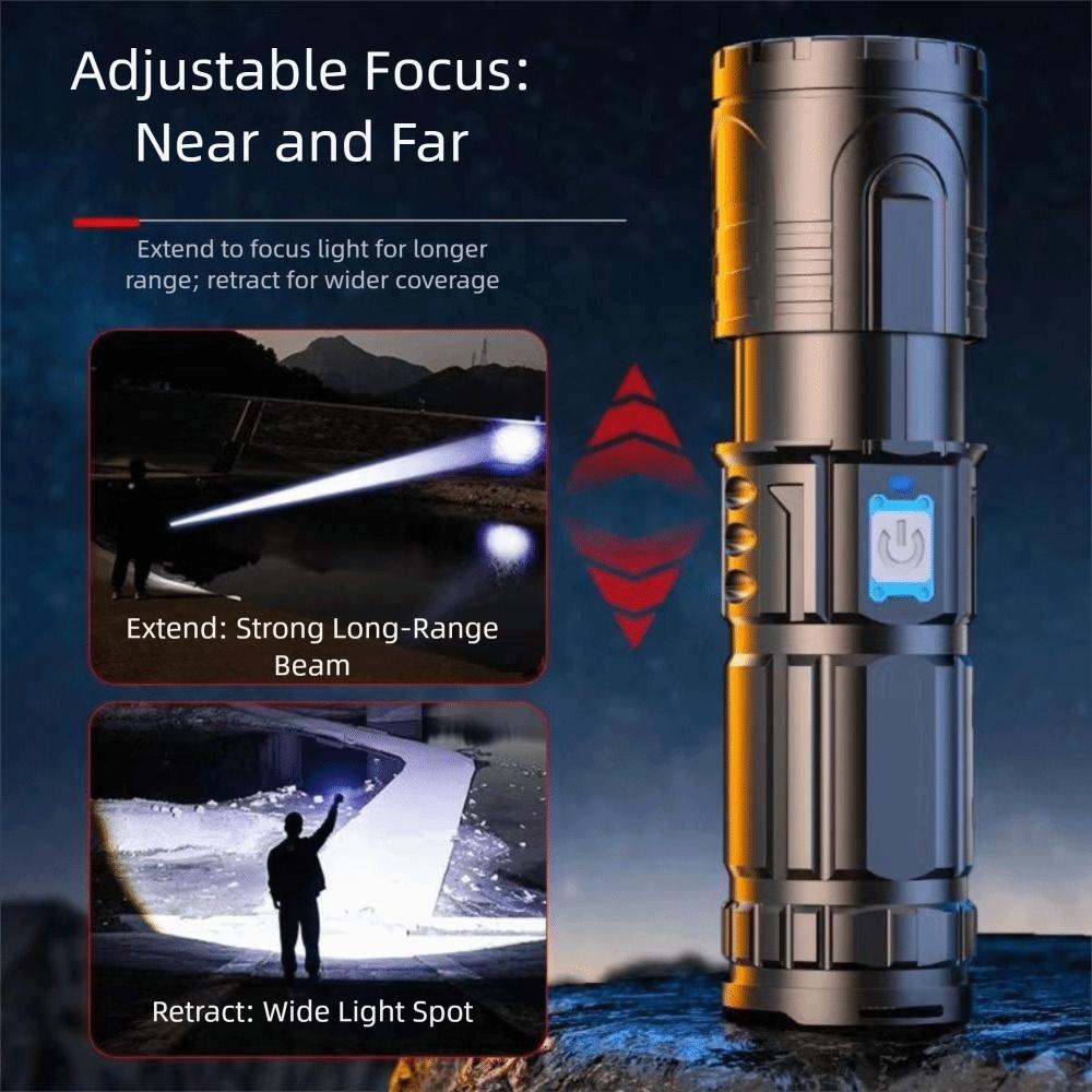 15000mAh Super Bright Flashlight Type-C Handheld Flashlight Portable LED Flashlight  Night