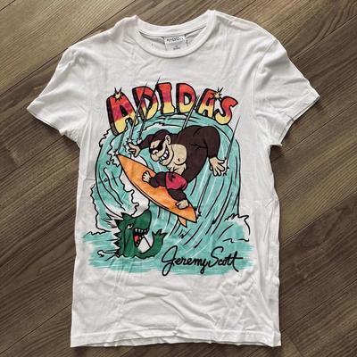 Adidas Jeremy Scott 100% Cotton T-shirt Mens Tees Top M