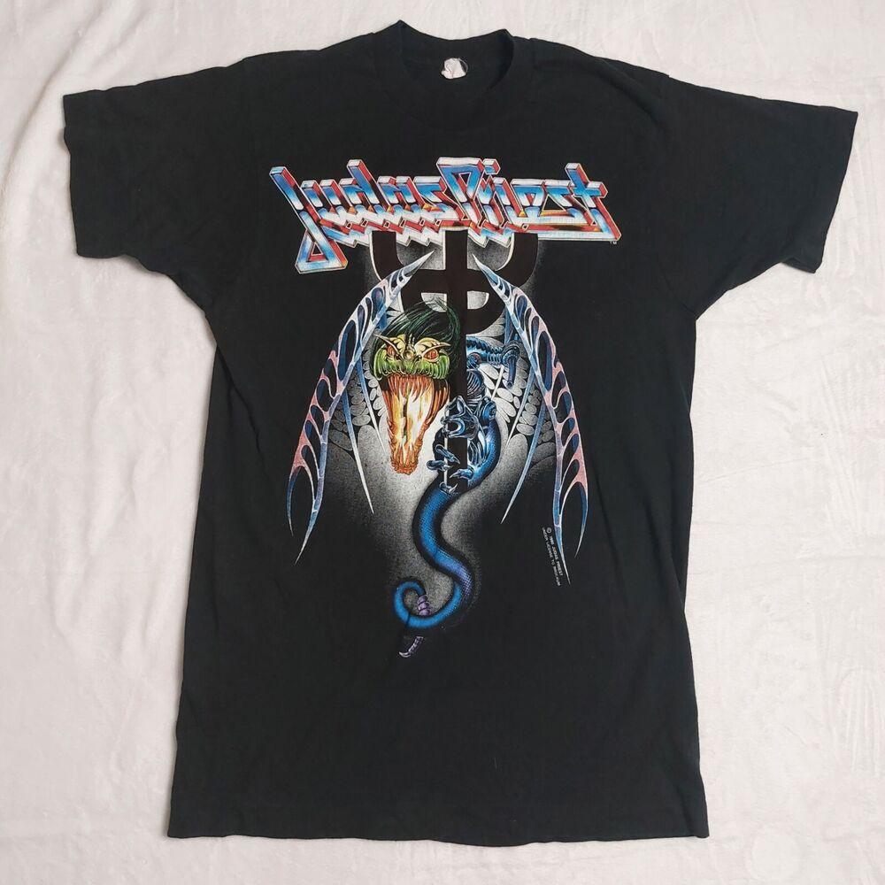 

Винтажная футболка унисекс с боками Judas Priest 1990 Painkiller Tour