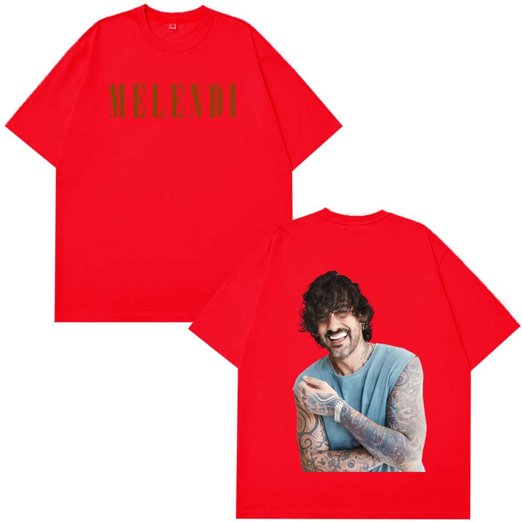 Rapper Melendi 2026 Tour Print T Shirt Unisex Unisex Fashion Hip Hop Tshirt Short Sleeve Fashiona Clothing Casual Cotton T Shirts