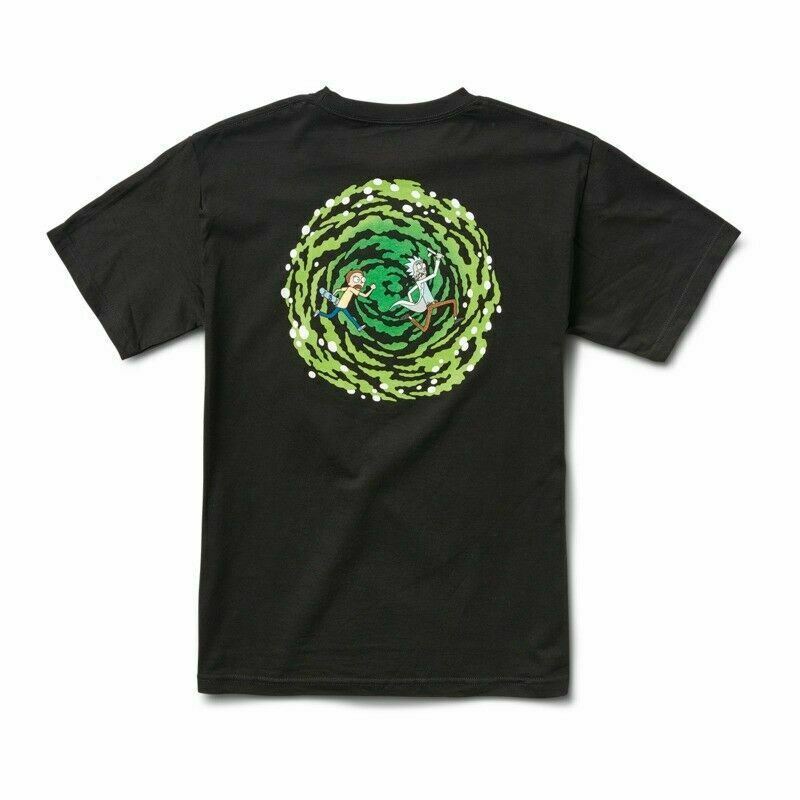 Primitive X Rick and Morty NUEVO PORTAL Skateboard Shirt BLACK Unisex T-Shirt S
