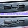 Per BYD SEAl EV ATTO 4 2022 2023 2024 Accessori Auto Emblema Badge Decalcomania Paraurti Anteriore Logo Nero Carbonio Adesivo di Modifica