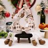 Christmas Doll Ornaments Nordic Style Santa Claus Snowman Elk Doll With Hanging Leg Merry Christmas Decorations For Home