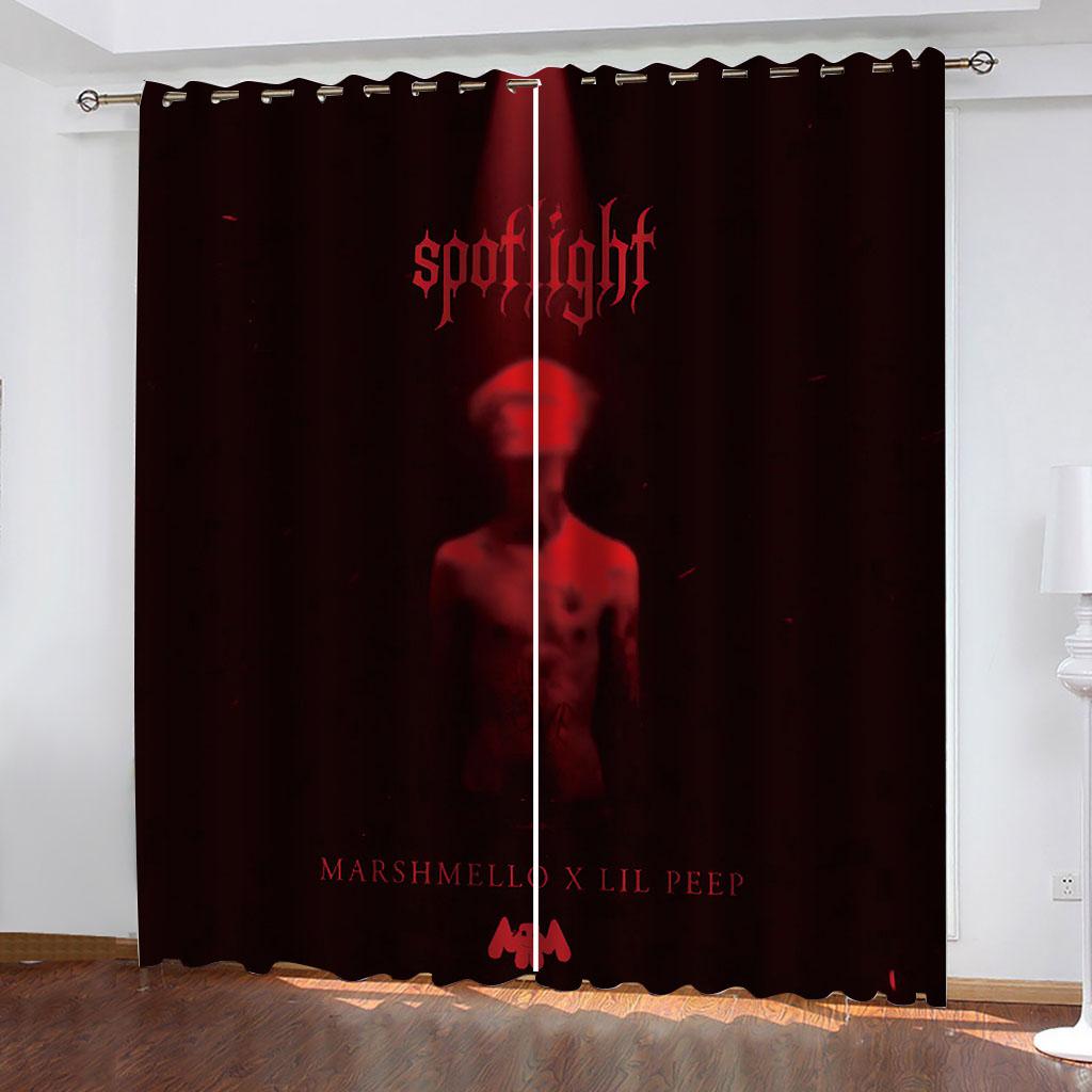 Hacker Soldier Red Dark Cool Child Window Curtains in Kids Bedroom Living Room Hall Treatments Kitchen Decoration Drapes Blinds