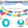 Fulmoon Pre Strung Thank You for Being Awesome Glitter Banner Funny Appreciation Banner for Employee Coworker Staff Teacher Graduation Retirement