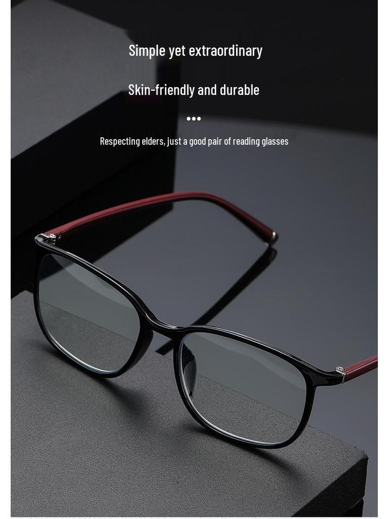 TR90 Square Frame High-Definition Anti-Blue Light Ultralight Reading Glasses