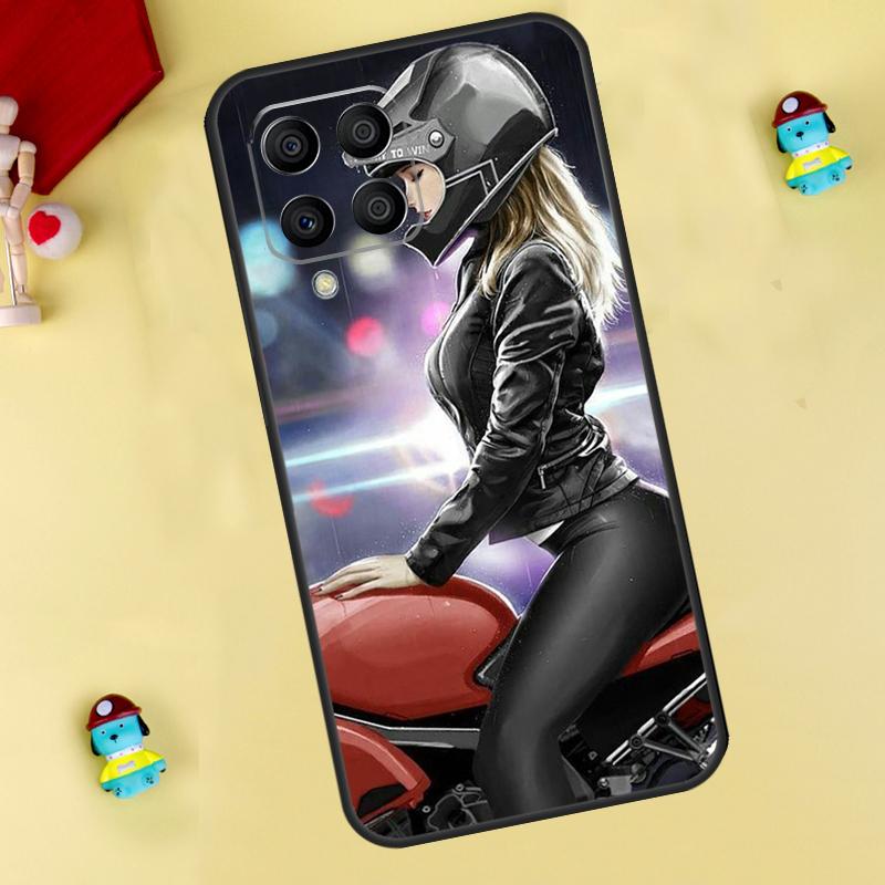 

Motorcycle girl Anime Case For Samsung Galaxy M55 M14 M34 M54 M32 M52 M15 M11 M12 M13 M06 M16 M36 M56 M31 M53 M35 Samsung M52 5G