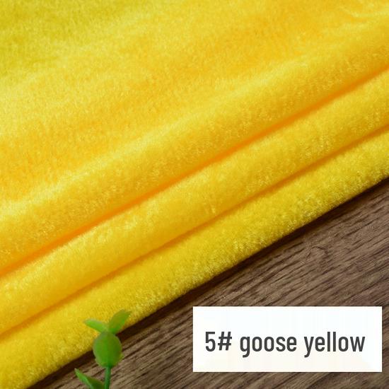 Jednobarwna tkanina aksamitna w kolorze złotym do zasłon scenicznych, obrusów, tkanin dekoracyjnych i projektów DIY