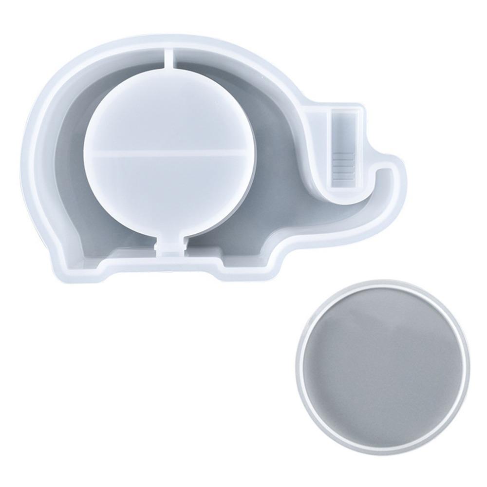 

Elephant shape Silicone Resin Mold Silicone material Animal Casting Mould Art casting creation Elephant piggy bank
