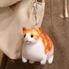 Funny Lifelike Chubby Cat Plush Toys Cotton Stuffed Full Pet Cat Doll Cute Pet Kitten Hanging Toys Bags Decor Home Throw Pillow