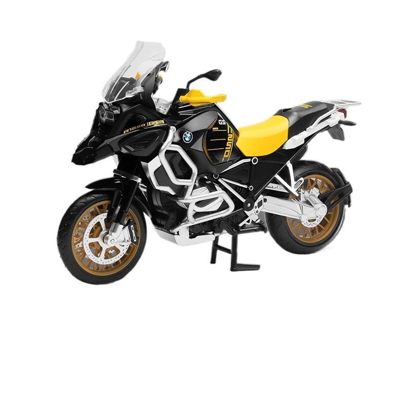 1/12 BMW R1250 GS Toy Motorcycle Diecast Metal Model 1:12 Off-Road Sport Racing Sound & Light Collection Gift for Boy Children