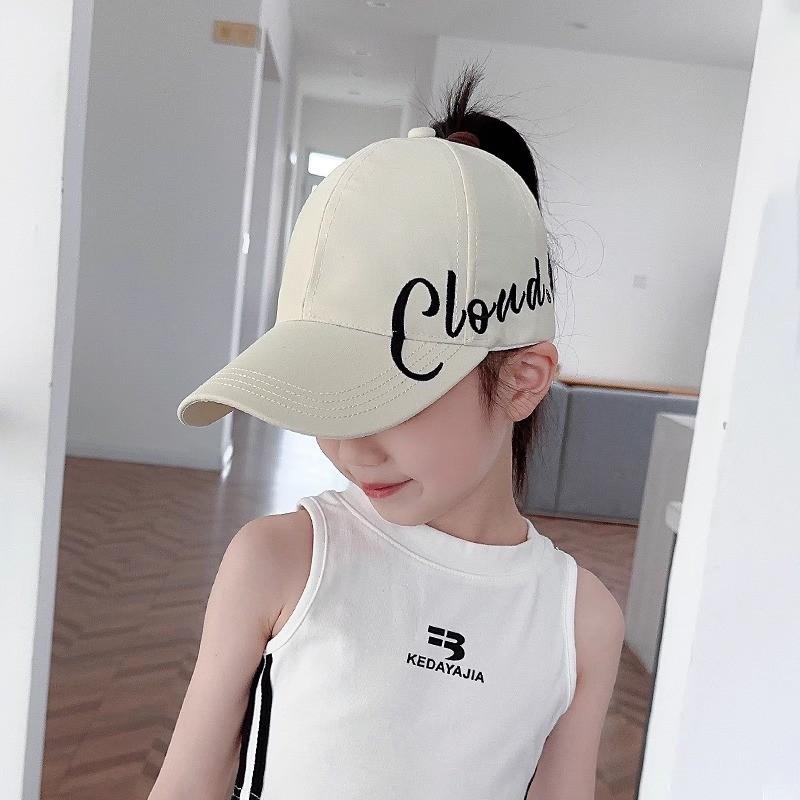Children Adjustable Baseball Cap Letter Embroidery Style Classic Duckbill Design Suitable for Ages 48-54 Cm Head Circumference