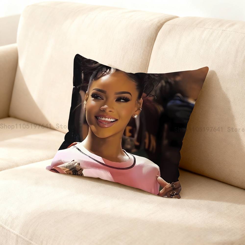 Singer RRihannaES Pillow Case For Sofa Decor Car Office Room Printing Cushion Cover Decorations and Protector