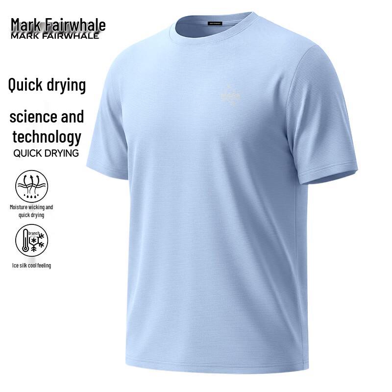 Mark Fairwhale Men s Ice-Feel Quick-Dry Short Sleeve T-Shirt M