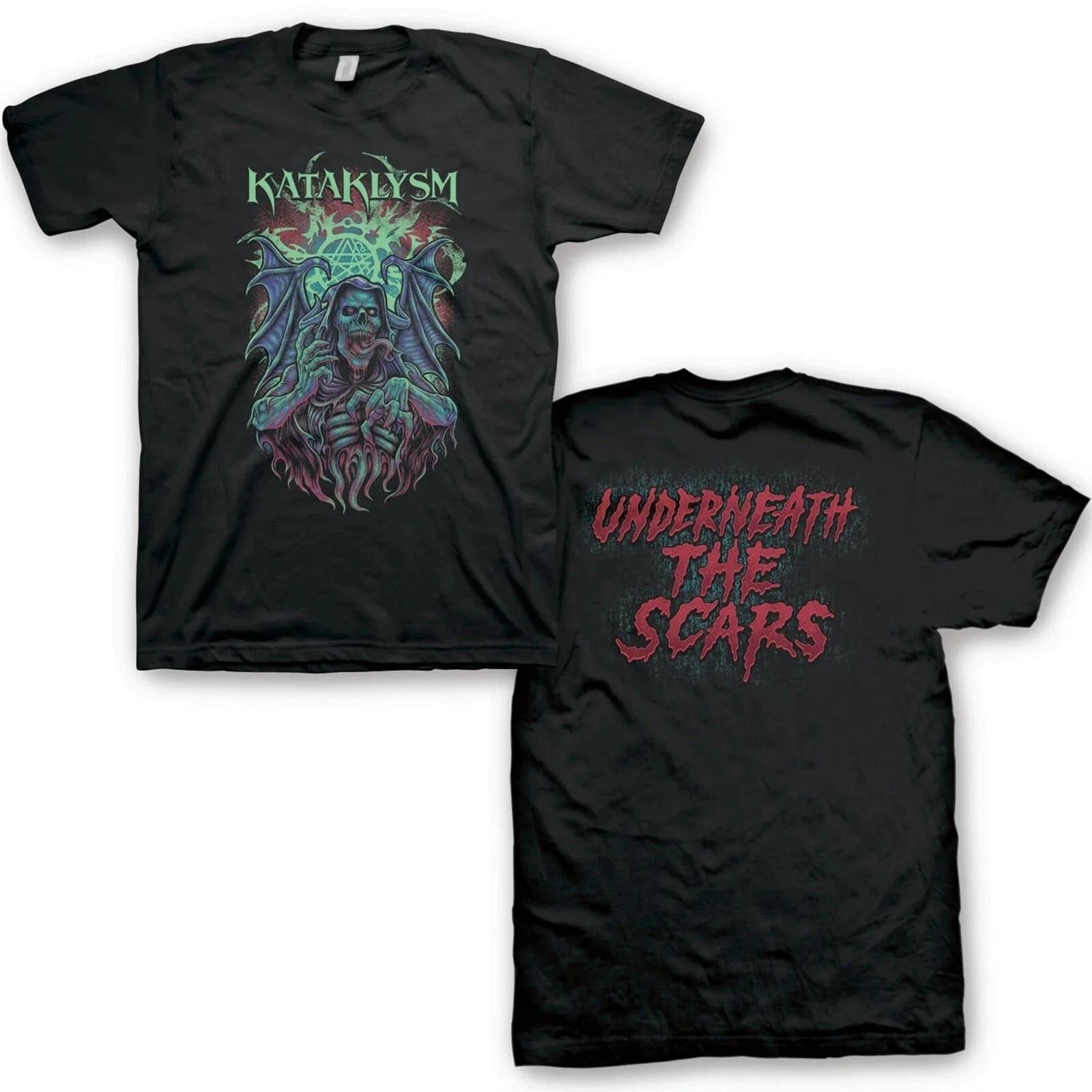 KATAKLYSM cd lgo Reaper UNDERNEATH THE SCARS Official SHIRT XXL New unconquered 4XL