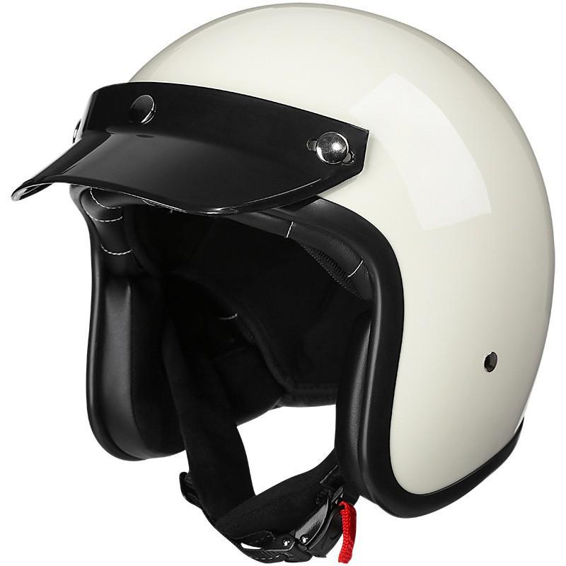 Vintage Motorcycle Helmet Male Cruise Scooter Four Seasons Half Electric Vehicle Female