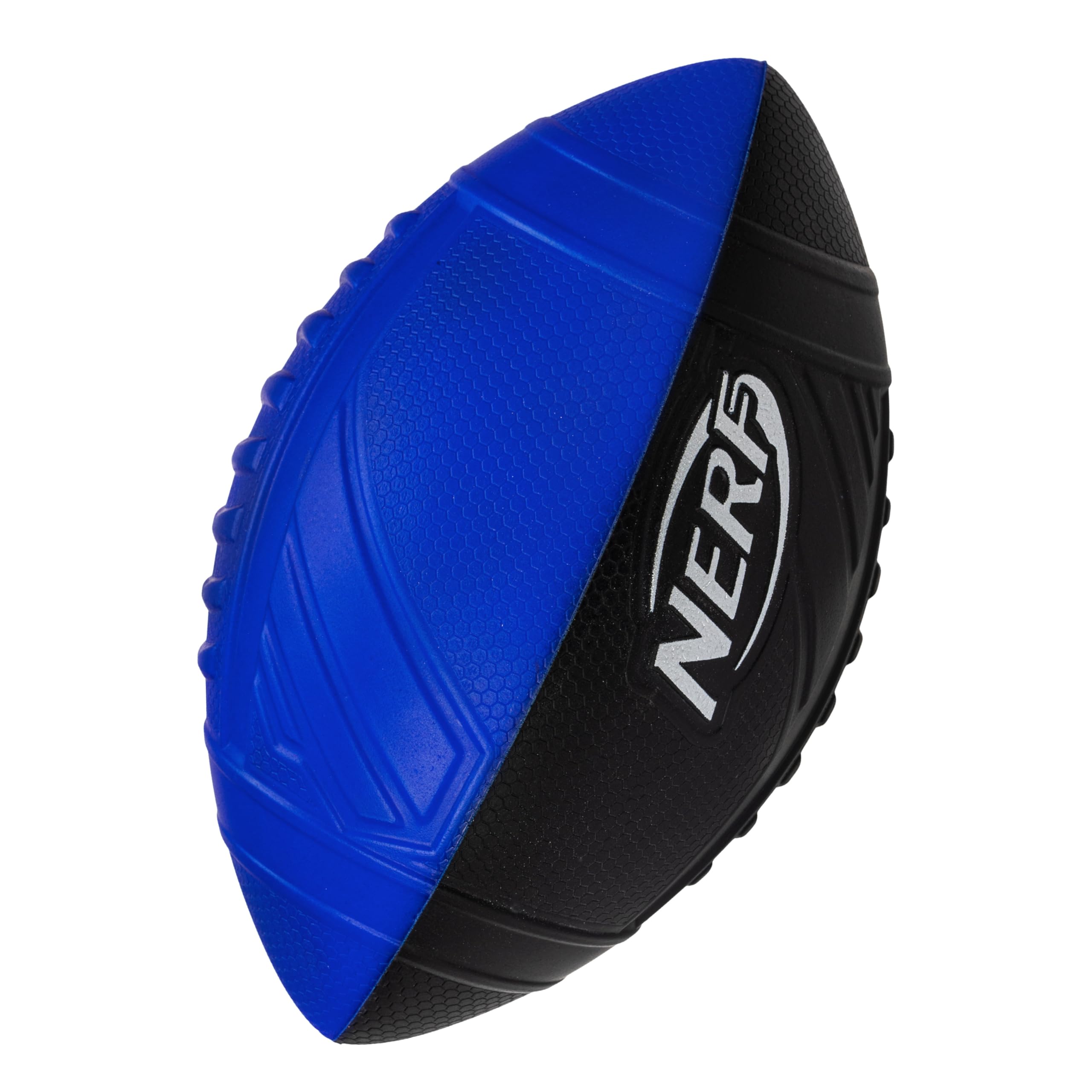 

NERF Pro Grip Football - Classic Foam Ball - Easy to Catch and Throw - Great for Indoor and Outdoor Play - Blue