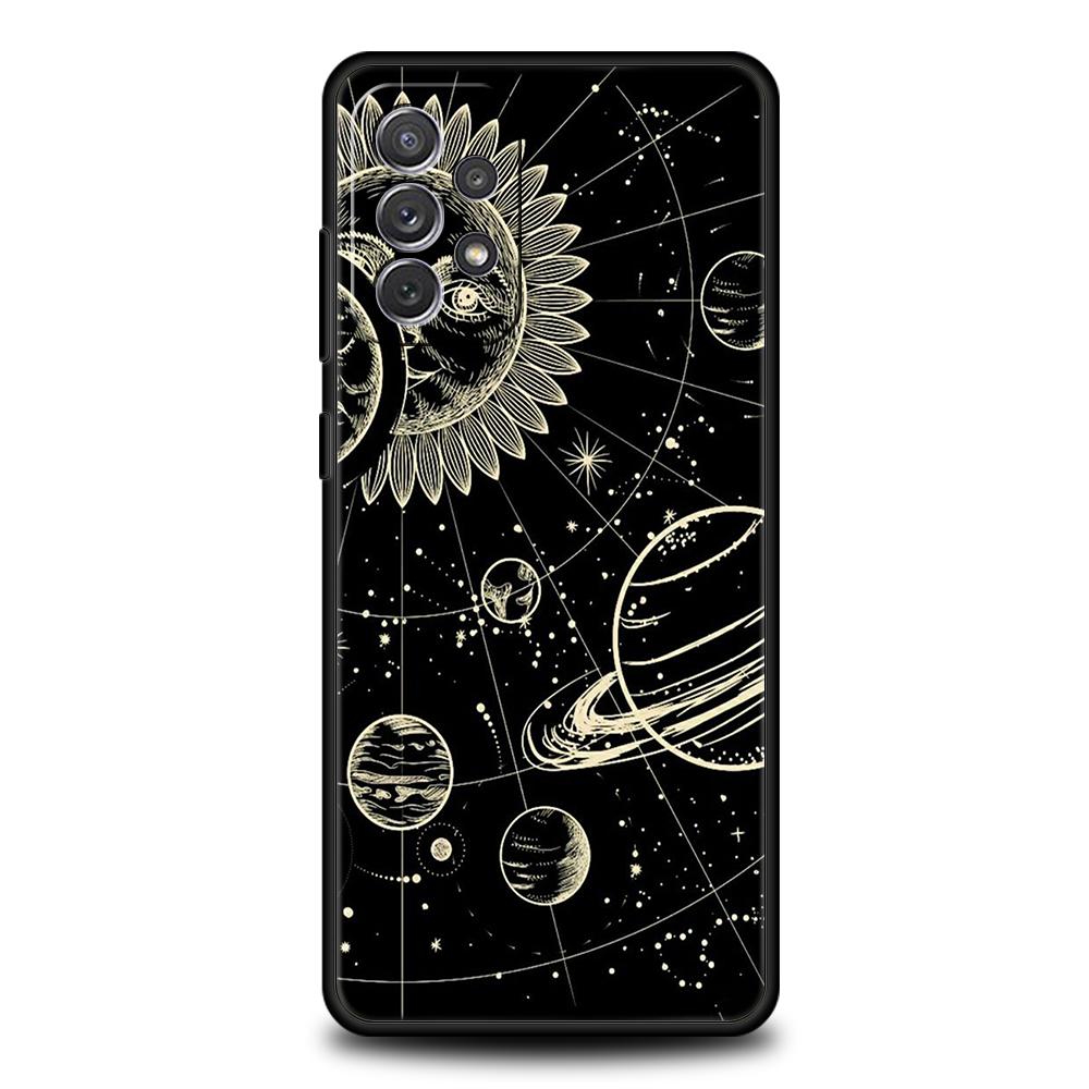 Suns Moons Clouds Astrological Phone Case for Samsung Galaxy A13 A14 A54 A73 A34 A51 A71 A22 A23 A32 A52 A01 A31 A41 Soft Shell