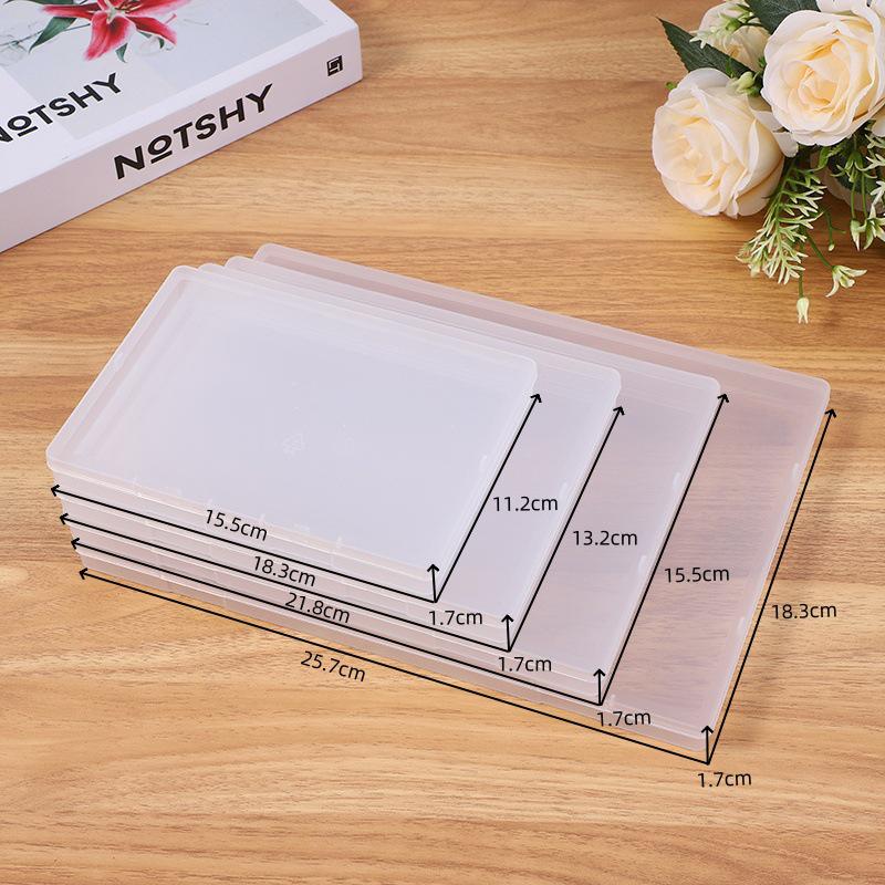 1.7 Height Transparent Plastic Desktop Organizer for Nail Art Accessories