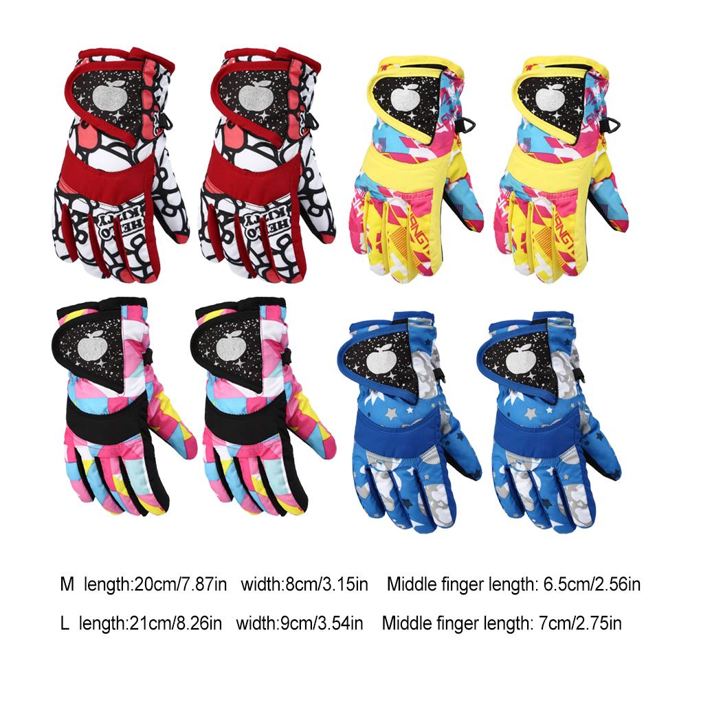 Wasserdicht Warmhaltend Kinder Winter Skihandschuhe Handwärmer Jungen Mädchen Camping Dick Thermohandschuh Bekleidungszubehör