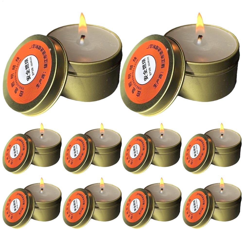 10pcs windproof Survival Candles long burning odorless smokeless emergency candle for power outages disaster prevention candles